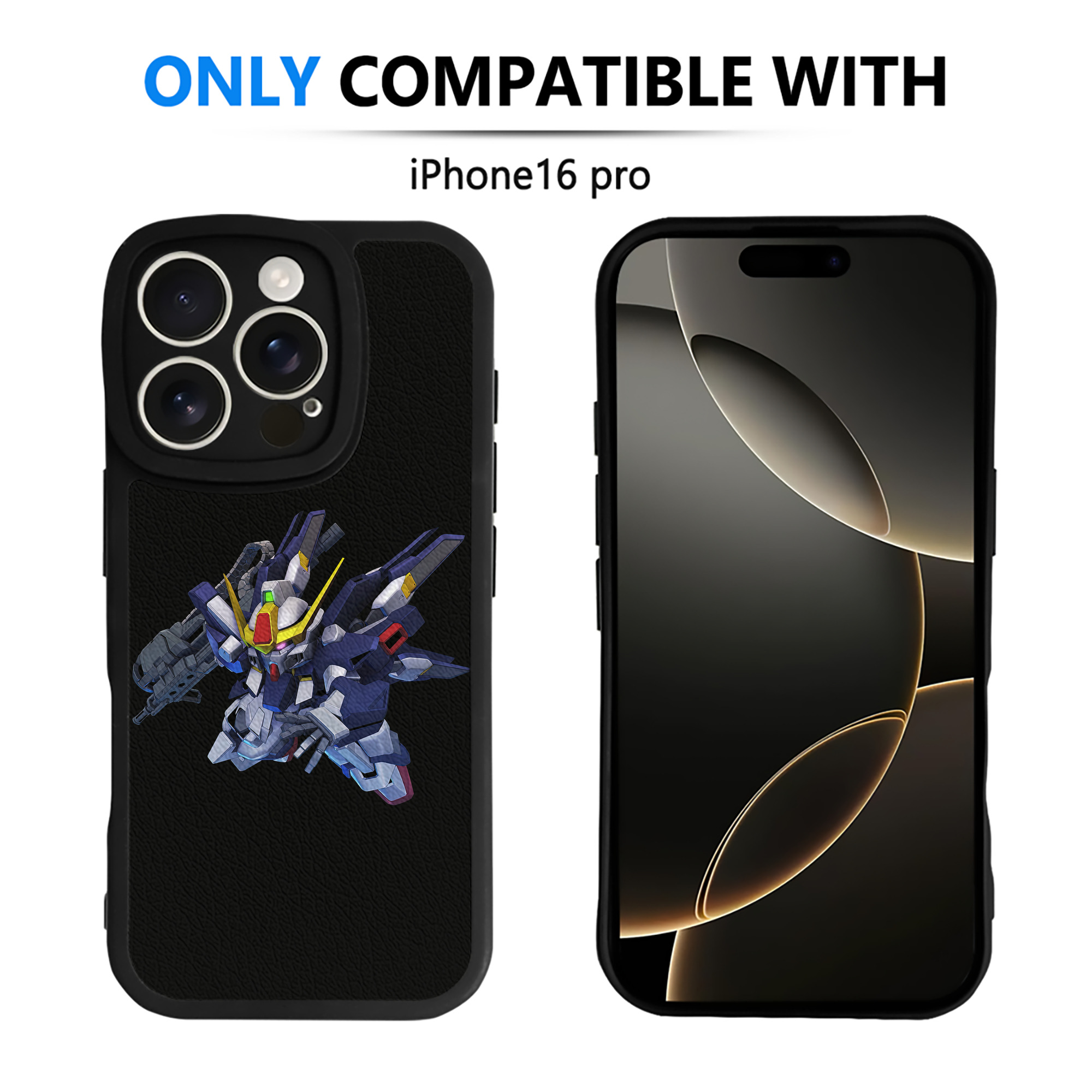 （画像用） 機動戦士ガンダム Mobile Suit Gundam 【iPhone 16シリーズ対応】シリコンスマホケース（レザー調） 材質：シリコン